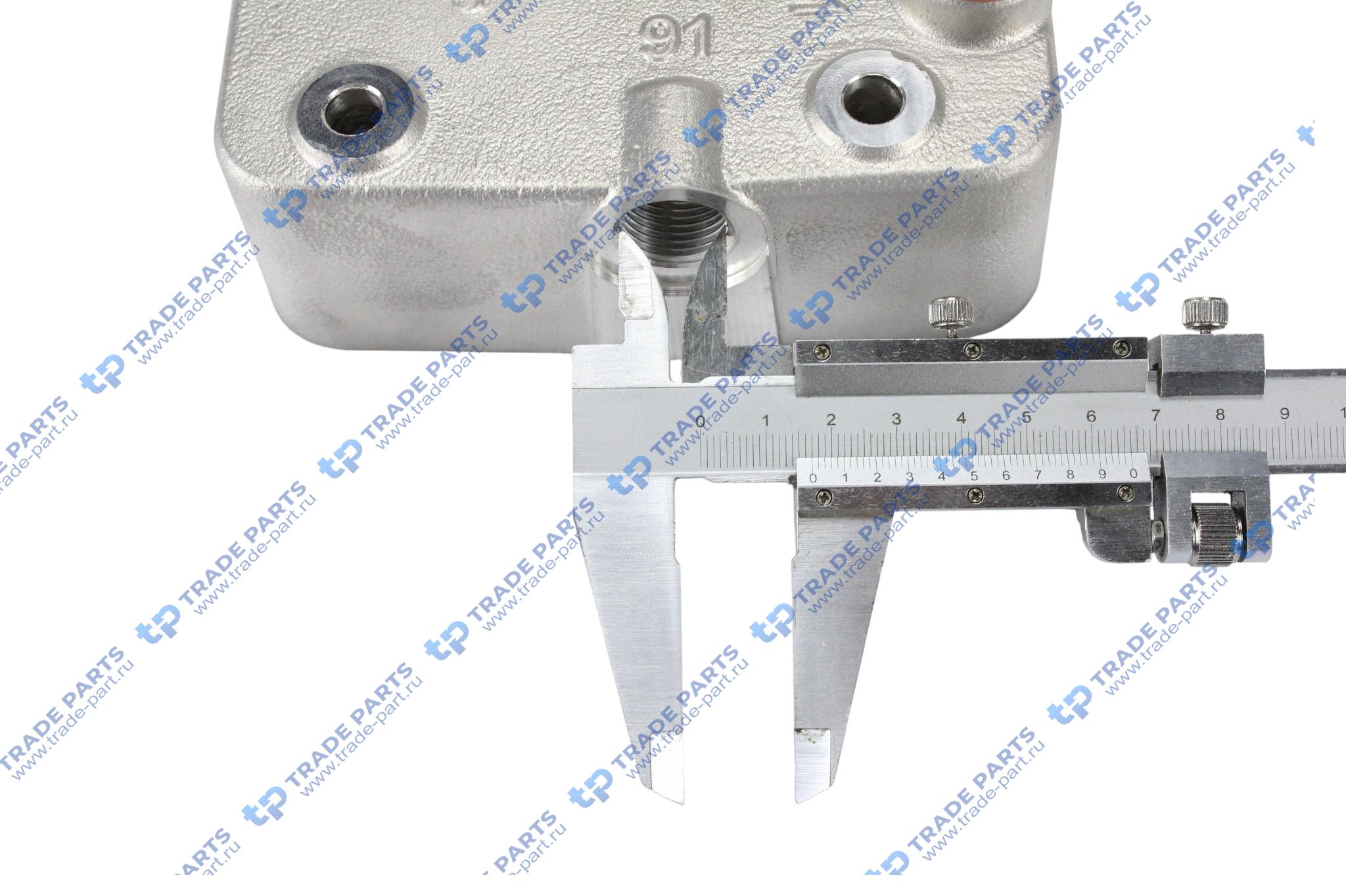 Реальная фотография головка блока компрессора knorr bremse lp4957 scania 4-series 2х цил.