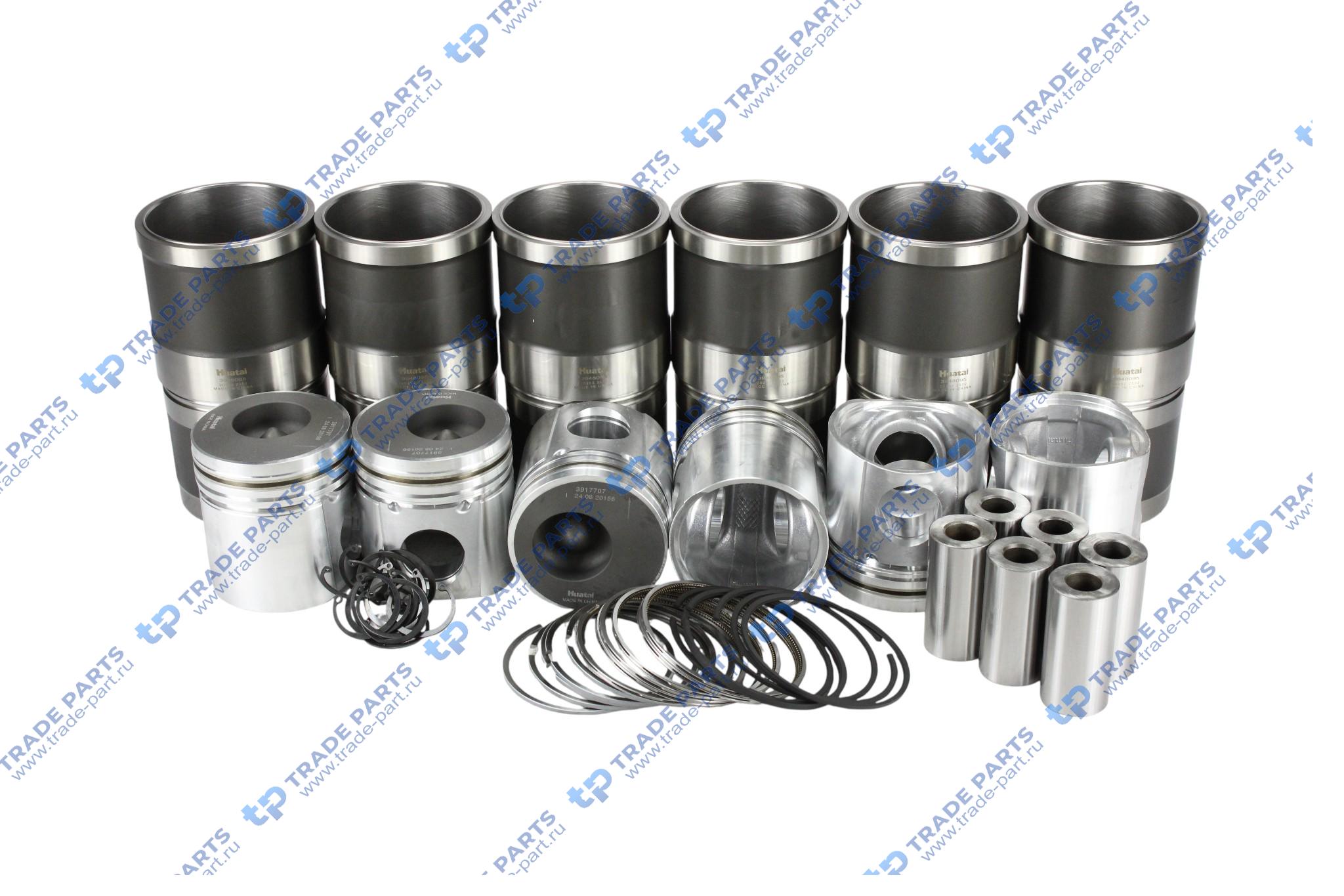 Реальная фотография поршневая группа  6ctc  3917707 huatai