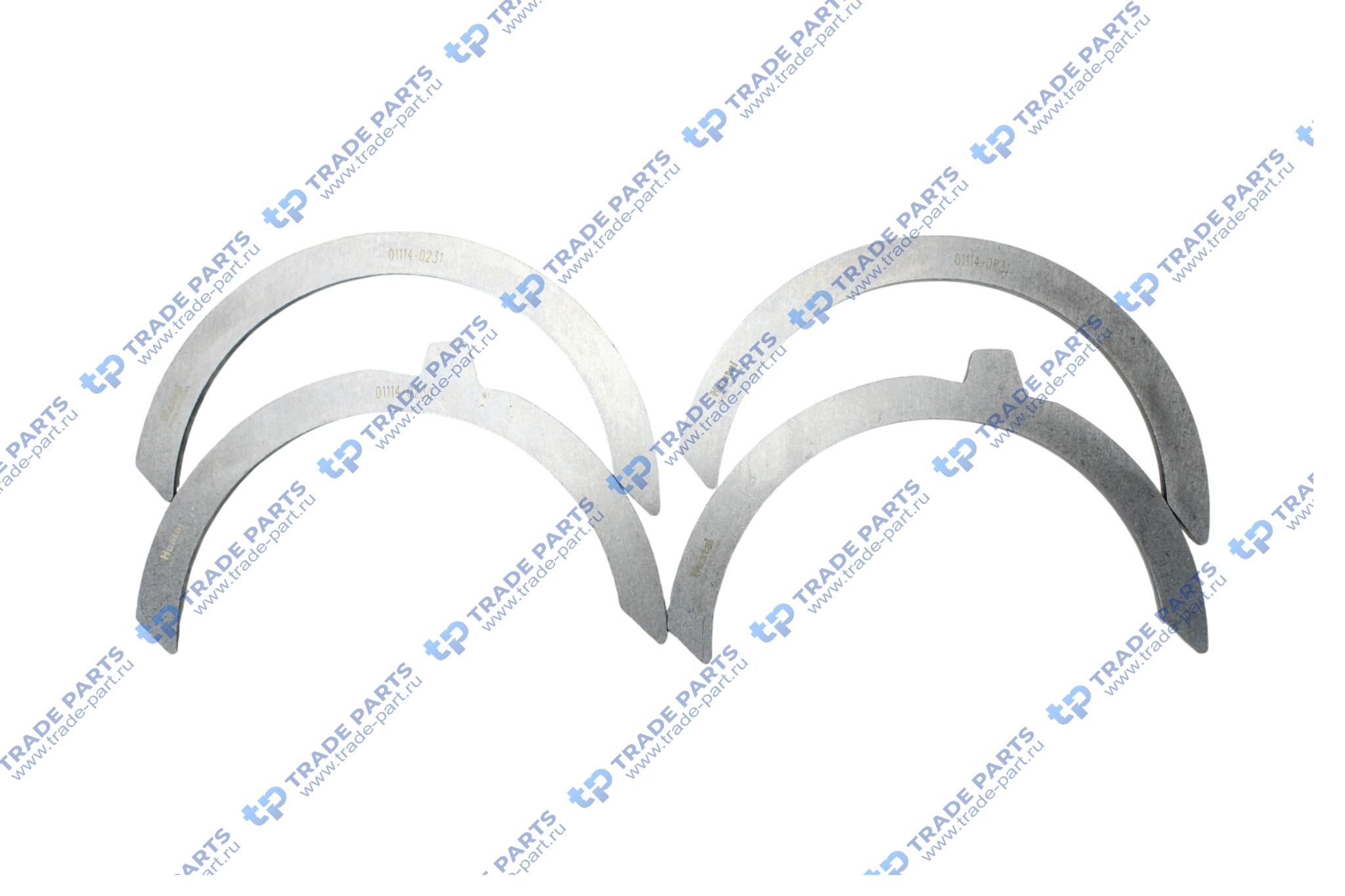 Реальная фотография полукольца коленвала  mc11  200v01114-0230/0231 huatai