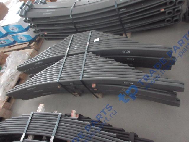 Реальная фотография рессора задняя в сборе t5g 12 листов, 25*90 качество а+