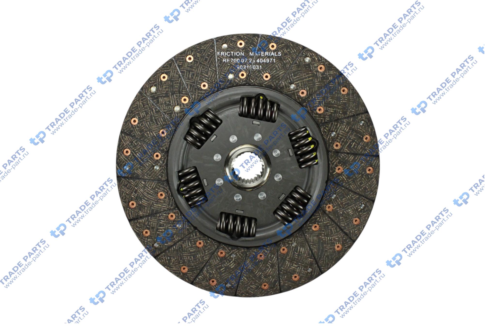 Реальная фотография диск сцепления scania p, g, r, t dc9/11/12,dsc9/11/12/14,dt12 grs905 r (k432-36/37 /62) 430 mm.