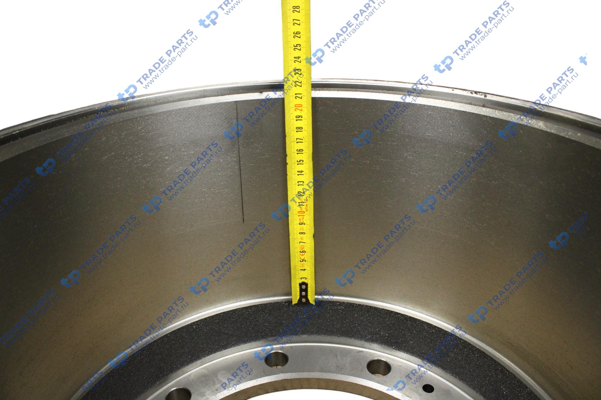Реальная фотография барабан тормозной 410x200/210 h=258 d=285/335 n10x23 задний iveco eurotech 190e34/38/42 пр-во турция