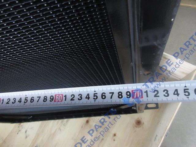 Реальная фотография радиатор водомасляный 700*805*110 d=60 (нижн.) d=45 (верх.) с диффузором