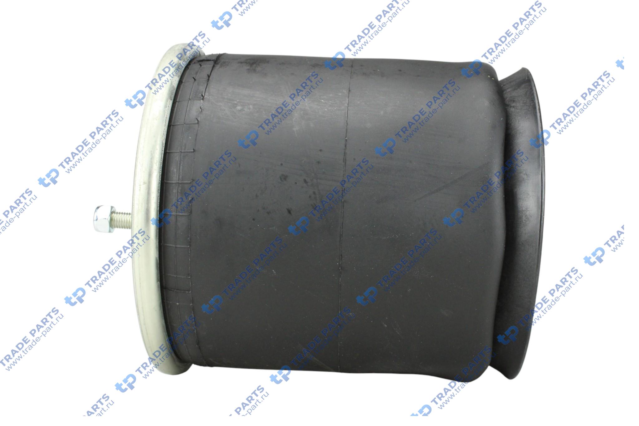 Реальная фотография пневморессора со стаканом (пластик); 2 шп.+возд. / 8 отв. bpw 36k